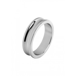 Triune Cockring en Acier Belowed 15mm